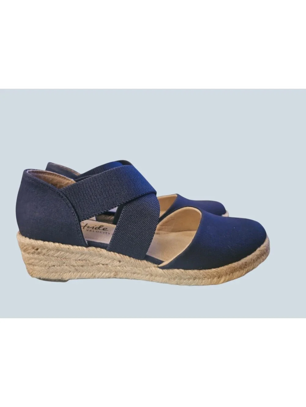 Life Stride Velocity 2.0 Keaton Navy Canvas Espidril Espadrille 8½M